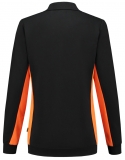 TRICORP-Jobwear, Damen-Sweatshirt mit Polokragen, 280 g/m², black-orange