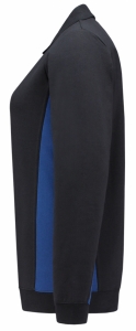 TRICORP-Jobwear, Damen-Sweatshirt mit Polokragen, 280 g/m², navy-royalblue