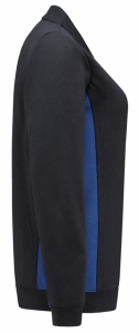 TRICORP-Jobwear, Damen-Sweatshirt mit Polokragen, 280 g/m², navy-royalblue
