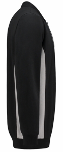TRICORP-Jobwear, Sweatshirt mit Polokragen, 280 g/m², black-grey