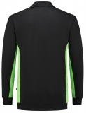 TRICORP-Jobwear, Sweatshirt mit Polokragen, 280 g/m², black-lime