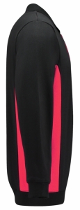 TRICORP-Jobwear, Sweatshirt mit Polokragen, 280 g/m², black-red