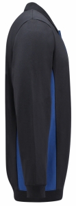 TRICORP-Jobwear, Sweatshirt mit Polokragen, 280 g/m², navy-royalblue