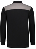 TRICORP-Jobwear, Sweatshirt Polokragen Bicolor, Basic Fit, 280 g/m², black-grey