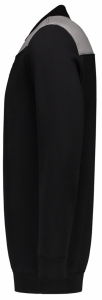 TRICORP-Jobwear, Sweatshirt Polokragen Bicolor, Basic Fit, 280 g/m², black-grey
