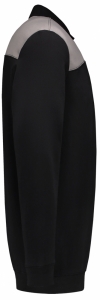 TRICORP-Jobwear, Sweatshirt Polokragen Bicolor, Basic Fit, 280 g/m², black-grey