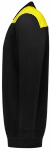 TRICORP-Jobwear, Sweatshirt Polokragen Bicolor, Basic Fit, 280 g/m², black-yellow