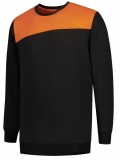 TRICORP-Jobwear, Sweatshirt Bicolor Basic Fit, 280 g/m², black-orange