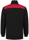 TRICORP-Kälteschutz, Sweatjacke Bicolor Quernaht, black/red