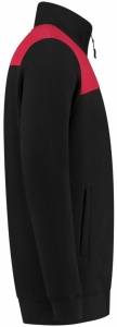 TRICORP-Kälteschutz, Sweatjacke Bicolor Quernaht, black/red