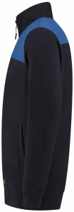 TRICORP-Kälteschutz, Sweatjacke Bicolor Quernaht, navy/royalblau