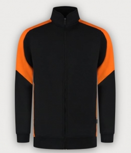 Tricorp Sweatjacke Bicolor Redefined, Black-Orange