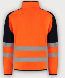 Tricorp Warnschutz Fleecejacke High Vis Redefined, Fluor Orange-Ink