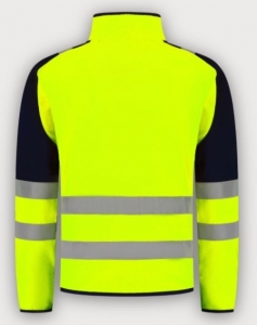 Tricorp Warnschutz Fleecejacke High Vis Redefined, Fluor Yellow-Ink