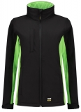 TRICORP-Kälteschutz, Damen-Softshell-Arbeits-Berufs-Jacke, Bicolor, 340 g/m², black-lime
