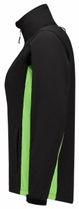 TRICORP-Kälteschutz, Damen-Softshell-Arbeits-Berufs-Jacke, Bicolor, 340 g/m², black-lime