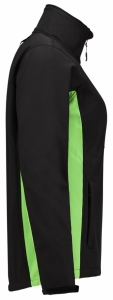 TRICORP-Kälteschutz, Damen-Softshell-Arbeits-Berufs-Jacke, Bicolor, 340 g/m², black-lime