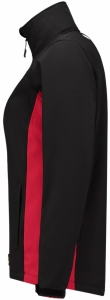 TRICORP-Kälteschutz, Damen-Softshell-Arbeits-Berufs-Jacke, Bicolor, 340 g/m², black-red