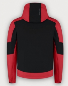 Tricorp Softshelljacke Kapuze Bicolor Redefined, Black-Brightred