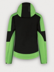 Tricorp Softshelljacke Kapuze Bicolor Redefined Damen, Black-Lime