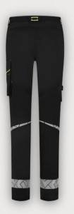 Tricorp Arbeitshose Funktionelle Stretch Reflective Redefined Damen, Black-Fluor Yellow
