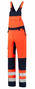 TRICORP-Warnschutz, Warn-Latzhose, Bicolor, Basic Fit, 280 g/m², orange-ink