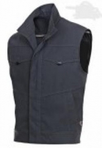 Gr.S BP Weste Arbeitsweste Berufsweste Schutzweste Freizeitweste Outdoorweste charcoal ca 260g