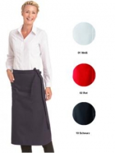 LEIBER-Jobwear, Bistroschürze, Arbeits-Berufs-Schürze, Vorbinder, ca. 215g/m², schwarz